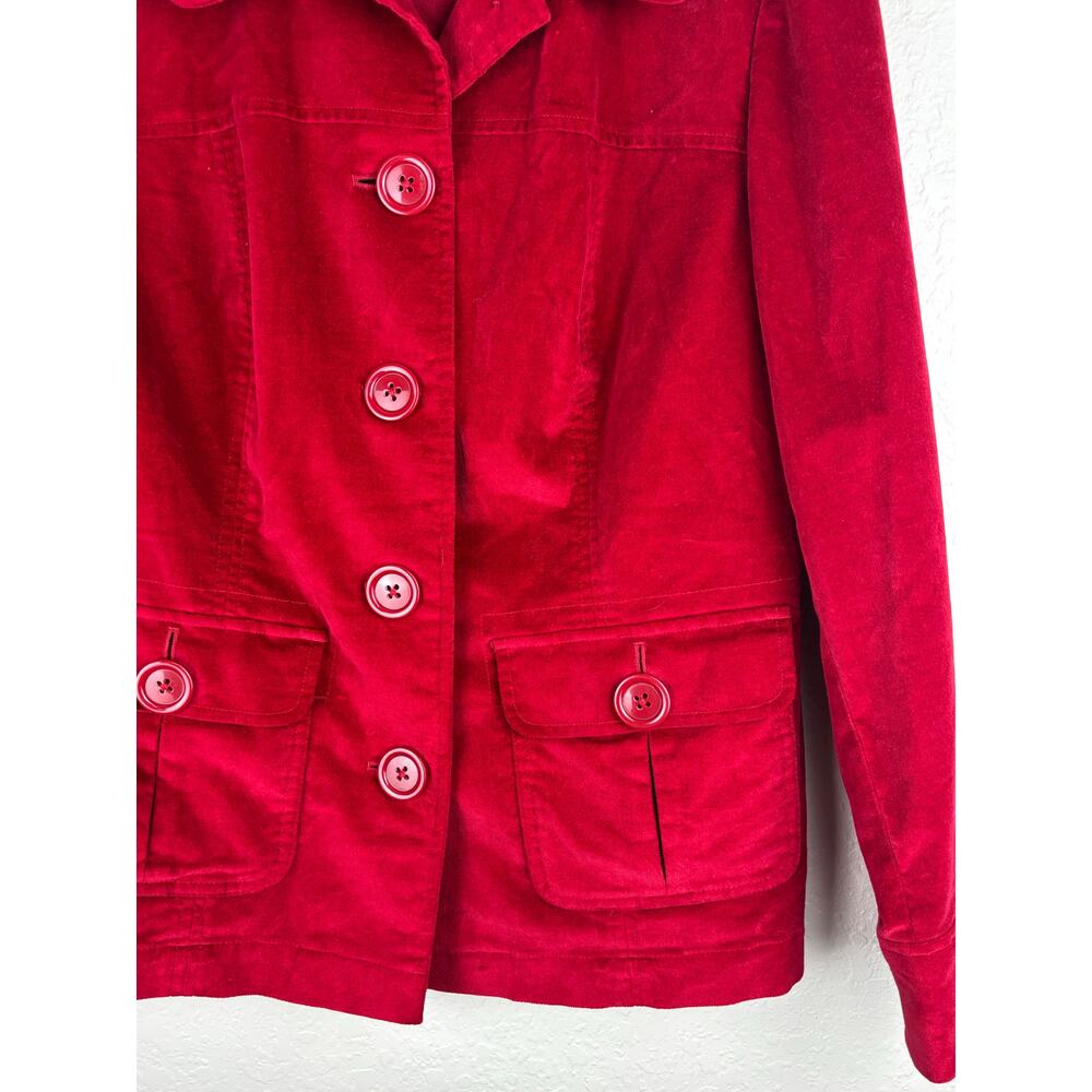 Talbots Vintage Red Jacket with Oversized Buttons Size 14W - Picture 7 of 9